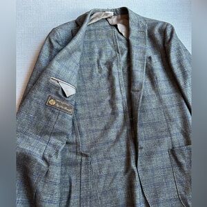 Loro Piana / Saks Green Plaid Sport Coat